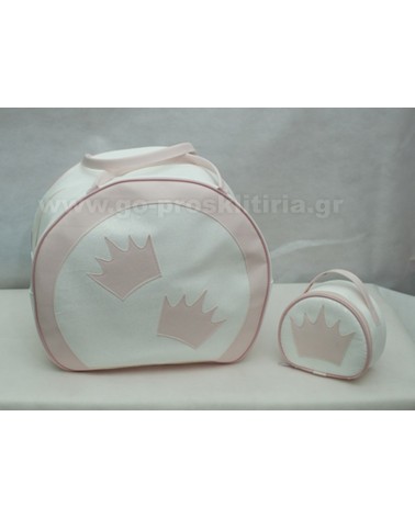 BAPTISM BAG WITH CROWNS....