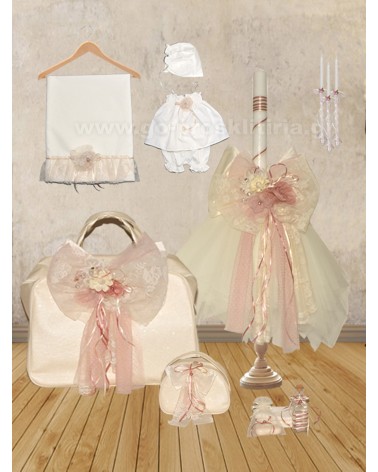 BAPTISM SET OF LACE WITH....