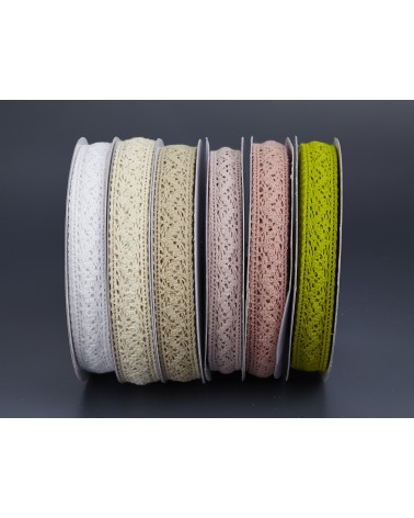 COTTON LACE RIBBONS 25mm.
