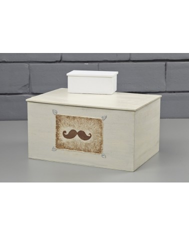 BAPTISM BOX Mustache CODE:....