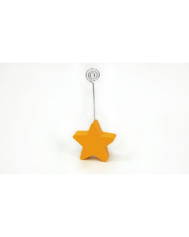 WOODEN YELLOW STAR STAND....