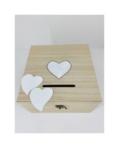 WOODEN WISH BOX IN NATURAL....