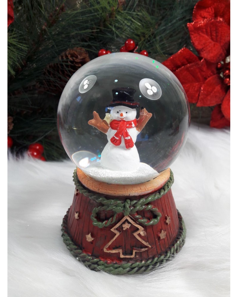 Χριστουγεννιάτικη Χιονόμπαλα με χιονάνθρωπο και μουσική ΚΩΔ.: 202174.